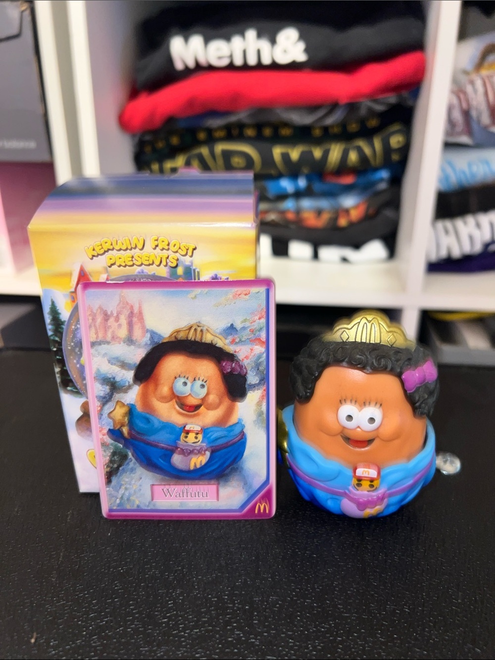 McDonald's Waffutu Figure in Blue, Pink, Gold